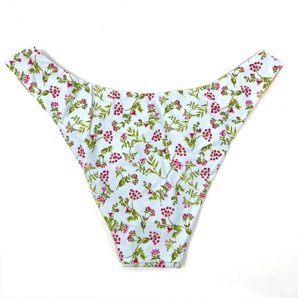 J. Crew Curved-waist Cheeky Bikini Bottom Meadow Floral Women's Small BF140 $59 - Picture 5 of 7